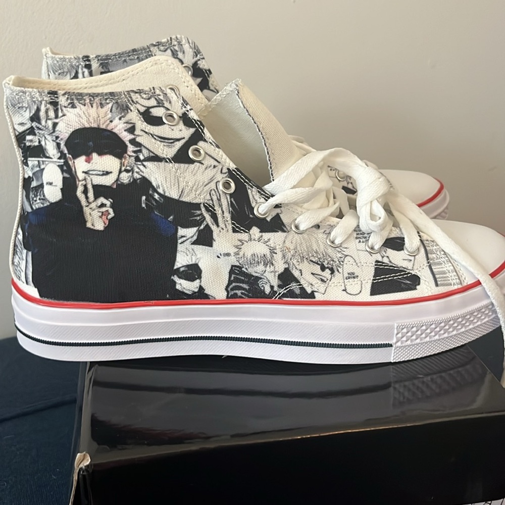 Anime Converse-inspired Sneakers- men’s size 10 new in box